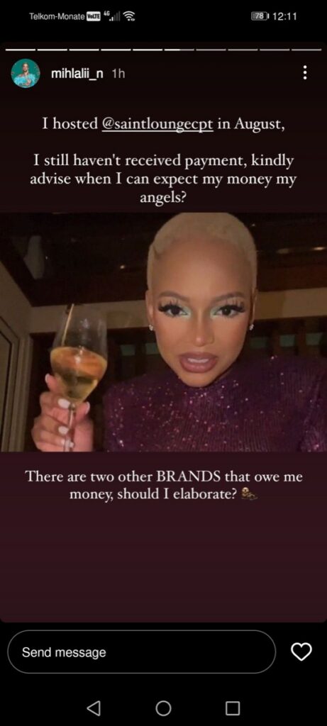 Mihlali Apologises For Exposing Big Brands
