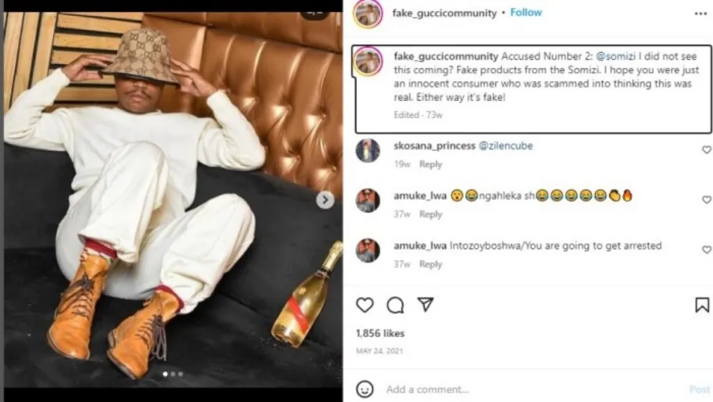 South African Celebrities Accused Of Wearing Fake Gucci