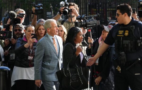 Media Frenzy Outside Court
