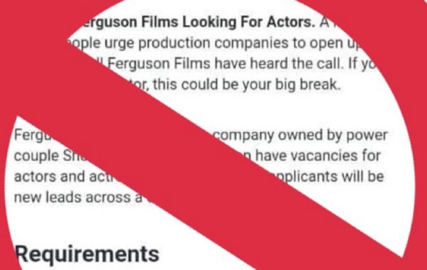 Ferguson Films Warns of Scam