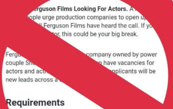Ferguson Films Warns of Scam