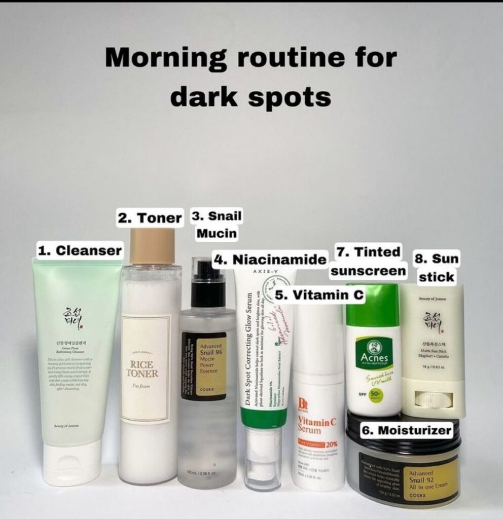 Develop a personalized routine to get rid of dark marks