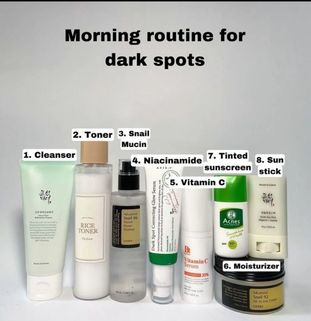 Develop a personalized routine to get rid of dark marks