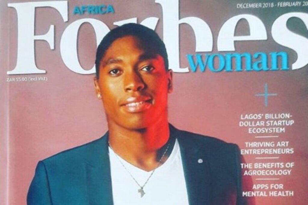Caster Semenya covers Forbes Women Africa