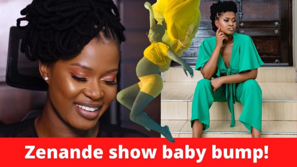 Zenande Mfenyana debuts baby bump