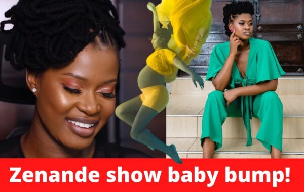 Zenande Mfenyana debuts baby bump