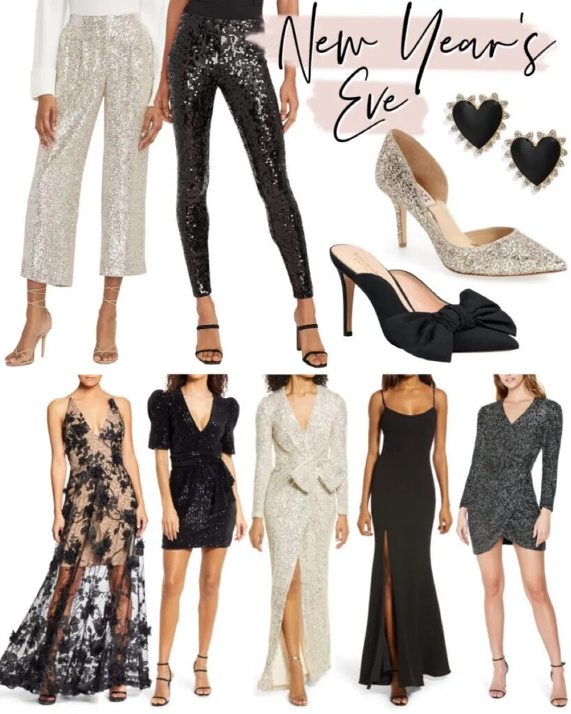 Party fashion for bringing in the New Year