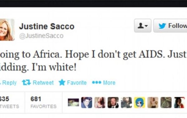 See the Justine Sacco Tweet that has people outraged