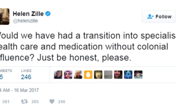Helen Zille tweets about rat bite!