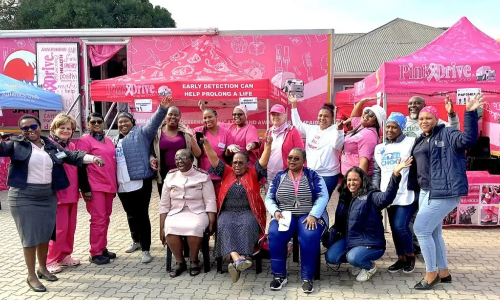 Phindi joins the PinkDrive for Breast Cancer Awareness