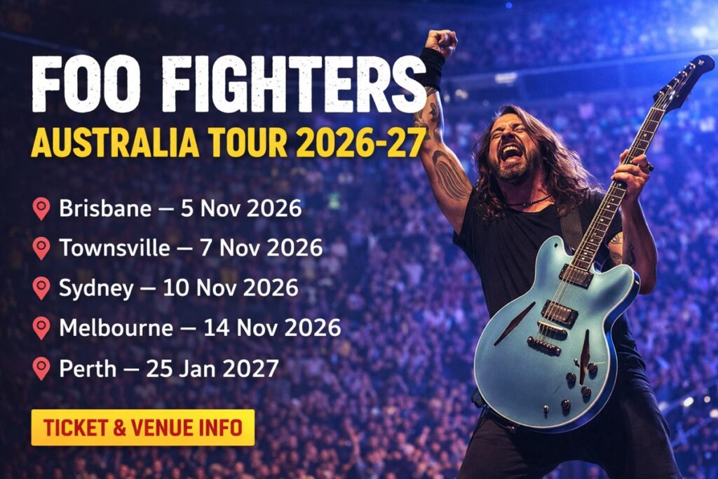 Foo Fighters tour dates and venues revealed