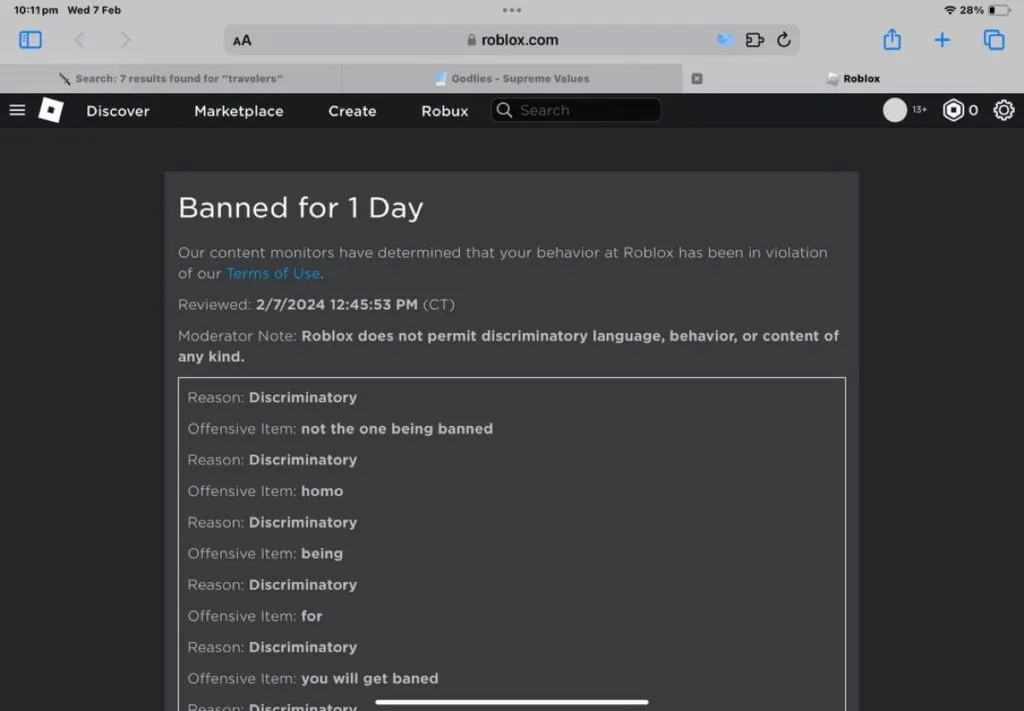Of Good Report: BANNED!