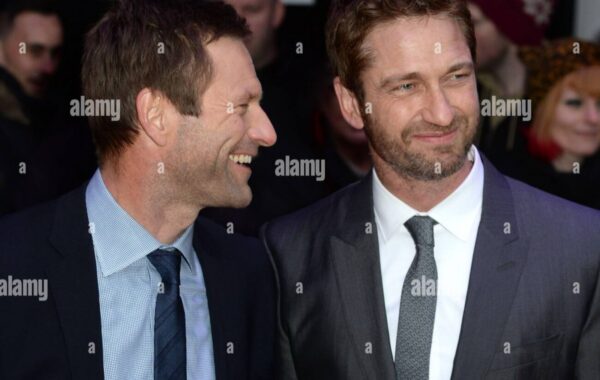 Aaron Eckhart bonds with Gerard Butler