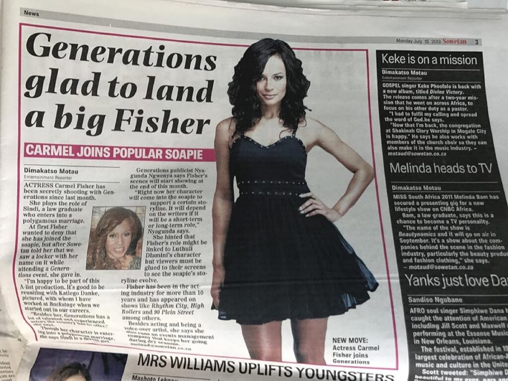 Carmel Fisher makes her debut on Generations