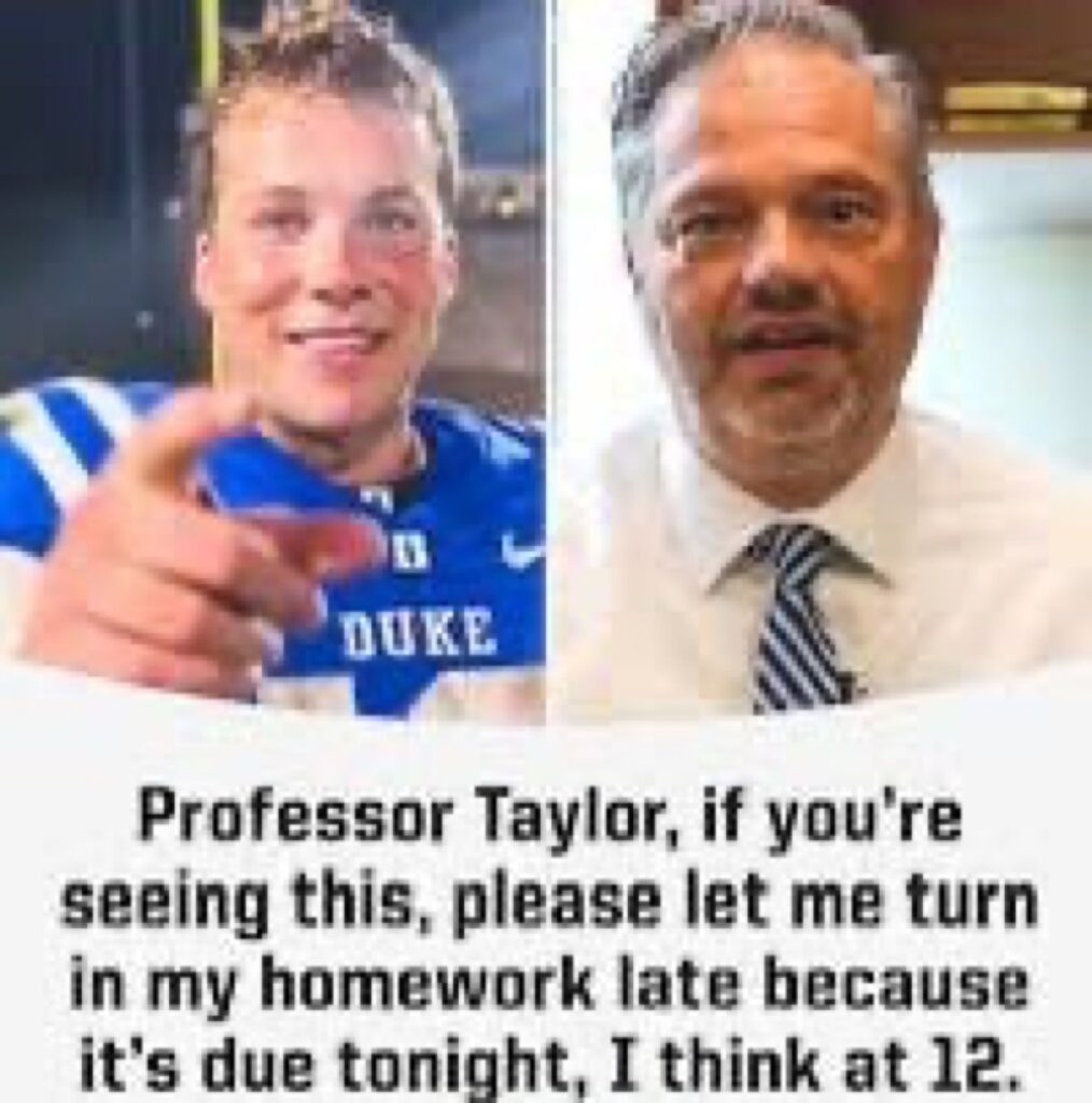 Professor ditches his fans?