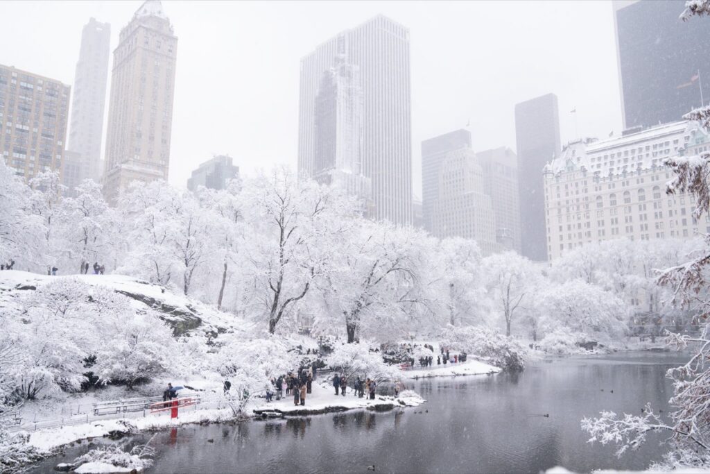 Boity was almost snowed under in New York!