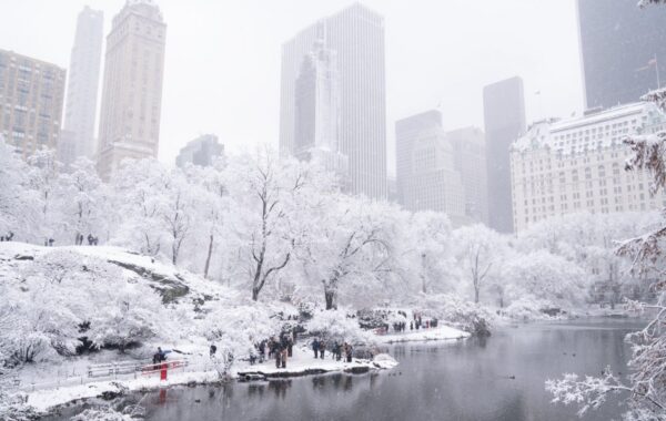 Boity was almost snowed under in New York!