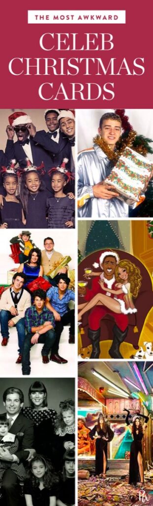 AWKWARD celebrity Christmas cards