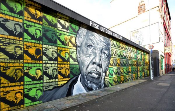 Nelson Mandela tribute wall