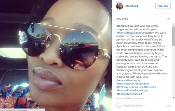 What’s Hot: Ntombi Ngcobo’s newborn has surgery