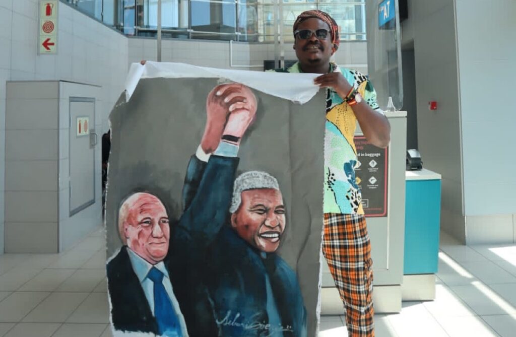 Tweeps React To Rasta’s FW De Klerk Portrait