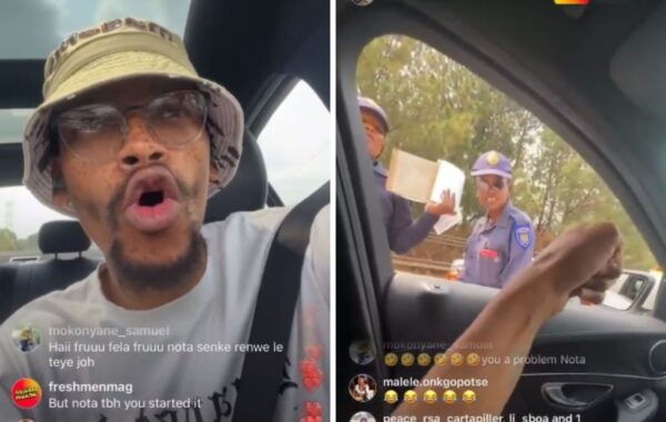 Nota Baloyi Curses At The Traffic Police