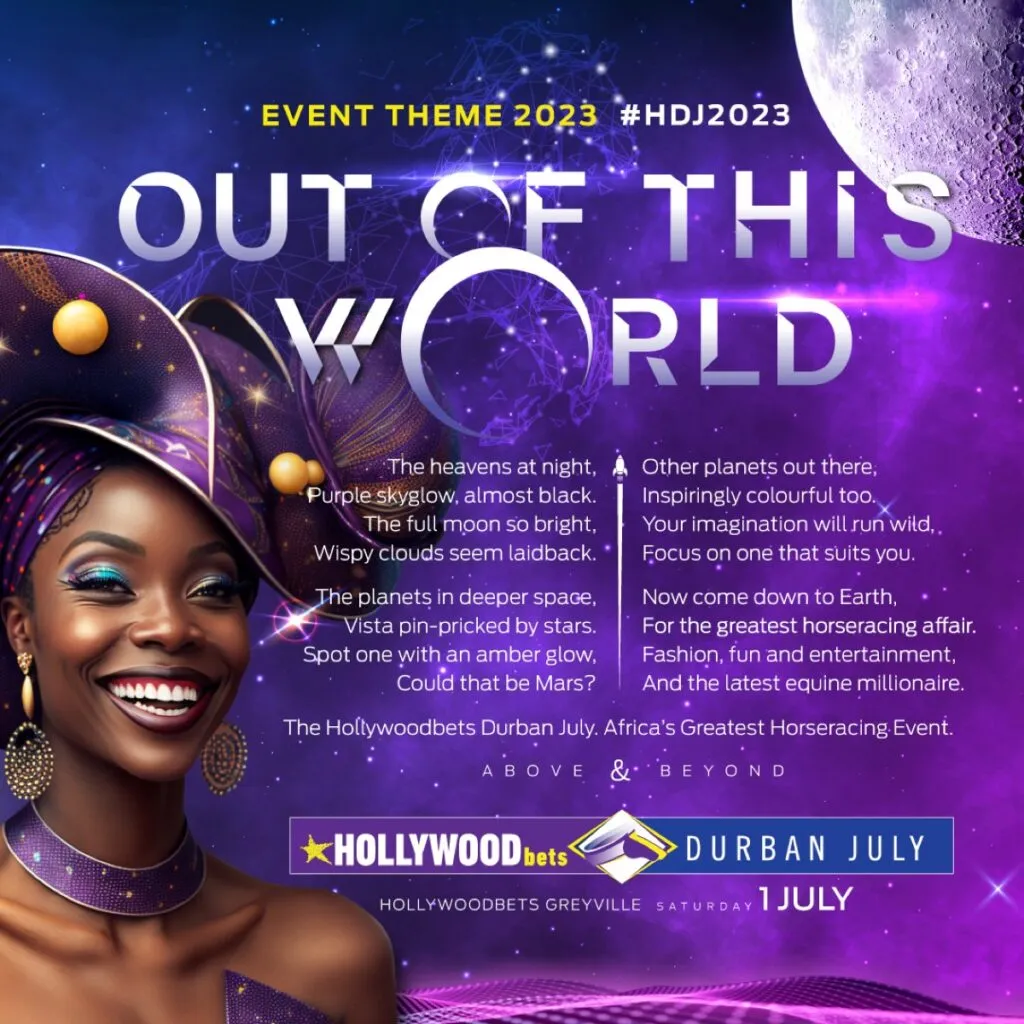 ‘Out Of This World’ Theme For 2023 Hollywoodbets Durban July Revealed