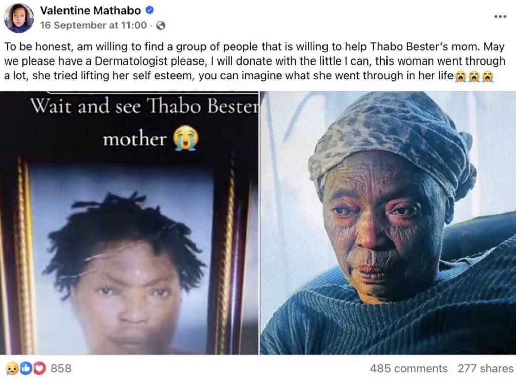 Facebook R*pist Thabo Bester’s Mother Breaks Her Silence
