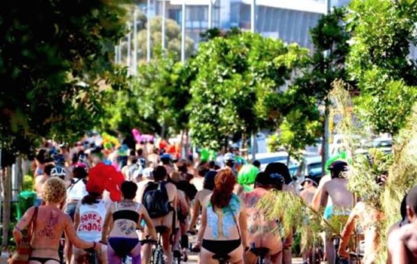 World naked bike ride: Cape Town