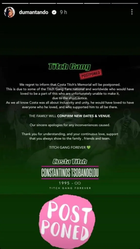 This Is Why Costa Titch’s Memorial Service Has Been Postponed