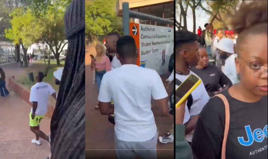 [VIDEO] Watch UJ Students Treating Mr JazziQ Like A Random!