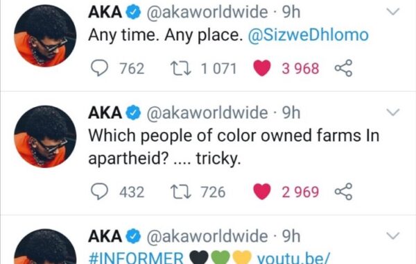 AKA Speaks On That Sizwe Dhlomo Beef