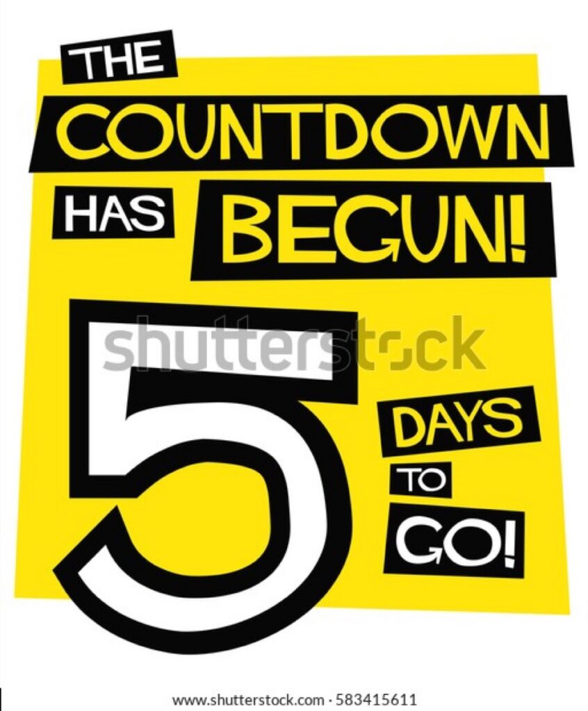 The Countdown Has Begun