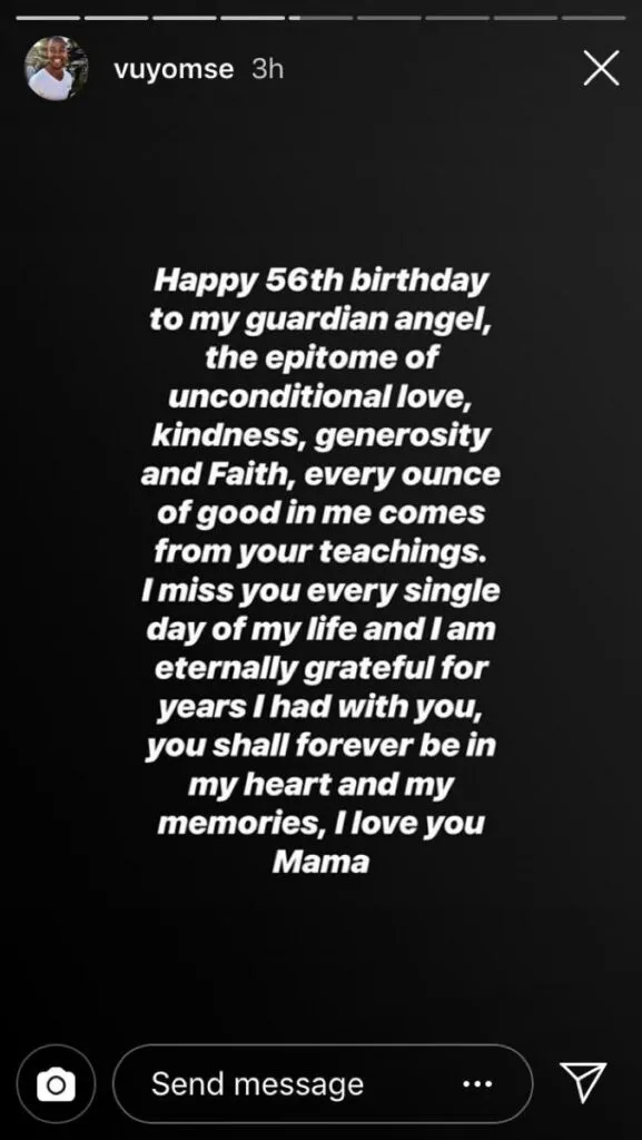 The Queen’s Vuyo Ngcukana Pens Heartfelt Message About His Late Mother